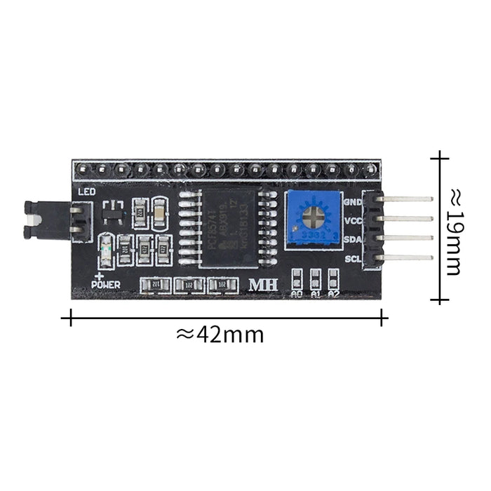 IIC I2C TWI SPI Serial Interface Board Porta 1602 2004 LCD LCD1602 Piastra di Adattamento LCD Adattatore Converter Module PCF8574