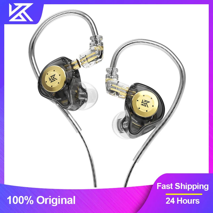 KZ EDX Pro auricolari Dynamic In Ear Monitor HiFi cuffie cablate Bass Stereo Game Music tappi per le orecchie Noice Cancelling Headset