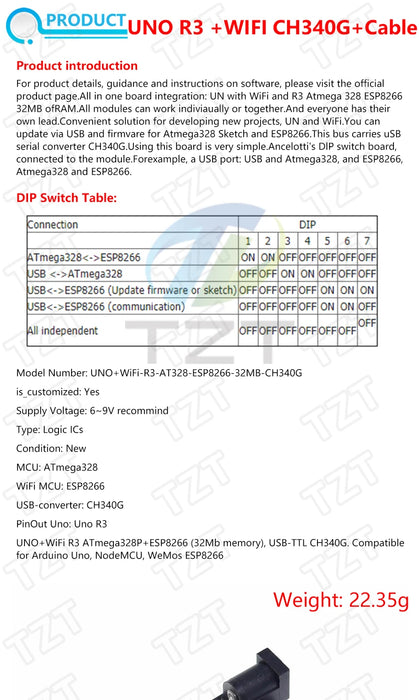 Intelligente Elettronica Scheda di Sviluppo ONU R3 MEGA328P ATMEGA16U2 Senza Cavo USB per arduino Diy Starter Kit