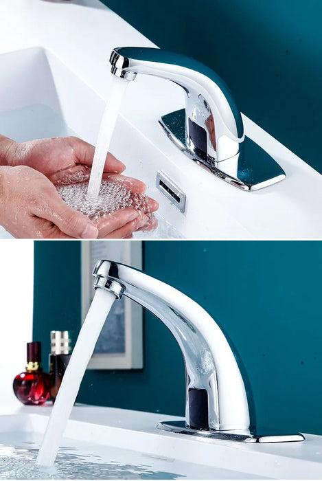 Rubinetto automatico del sensore del rubinetto della toilette del bagno del bagno a risparmio idrico montato sul ponte di alta qualità