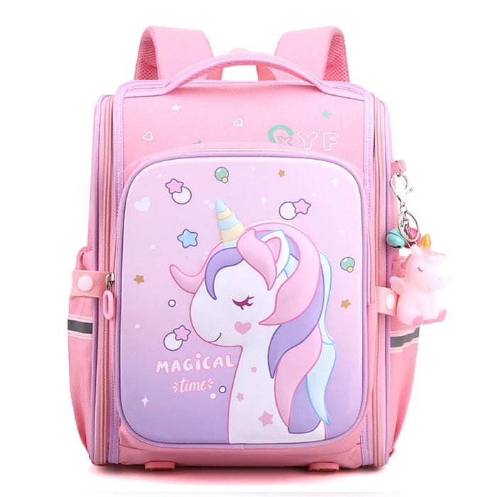 New Girl School Bags bambino Pink Unicorn Printing zaini scuola materna studente Cute Girls zainetto per bambini impermeabile Kid