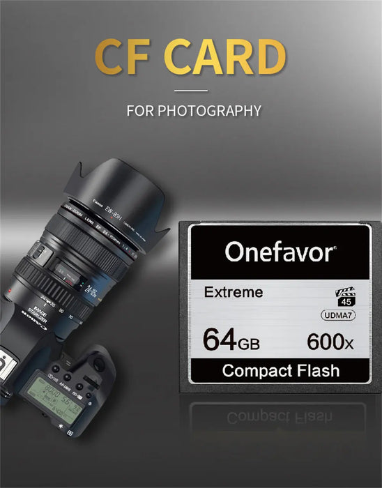 Scheda Flash compatta 64GB 32GB 16GB scheda CF 32MB 64MB 128MB 256MB 512MB scheda di memoria CF per dispositivi digitali fotocamera Canon Nikon