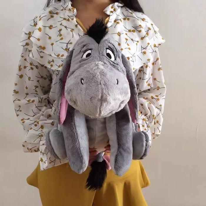 Spedizione gratuita 36cm 14 ''grigio Eeyore asino roba animale carino morbido peluche bambola compleanno collezione regalo per bambini