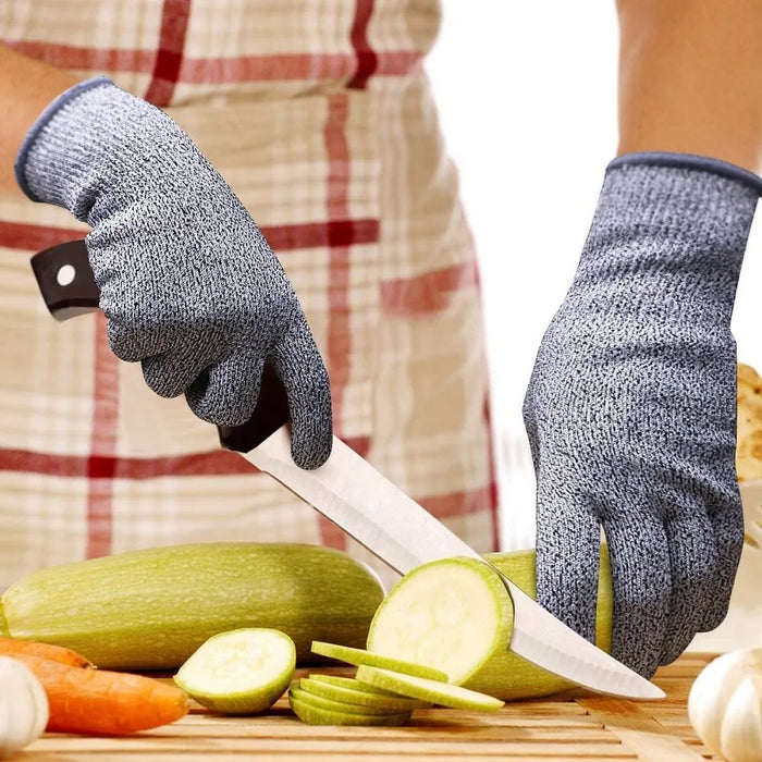 Guanti resistenti al taglio di grado 5 protezione di sicurezza per il taglio del vetro resistente ai graffi HPPE da cucina per giardinieri