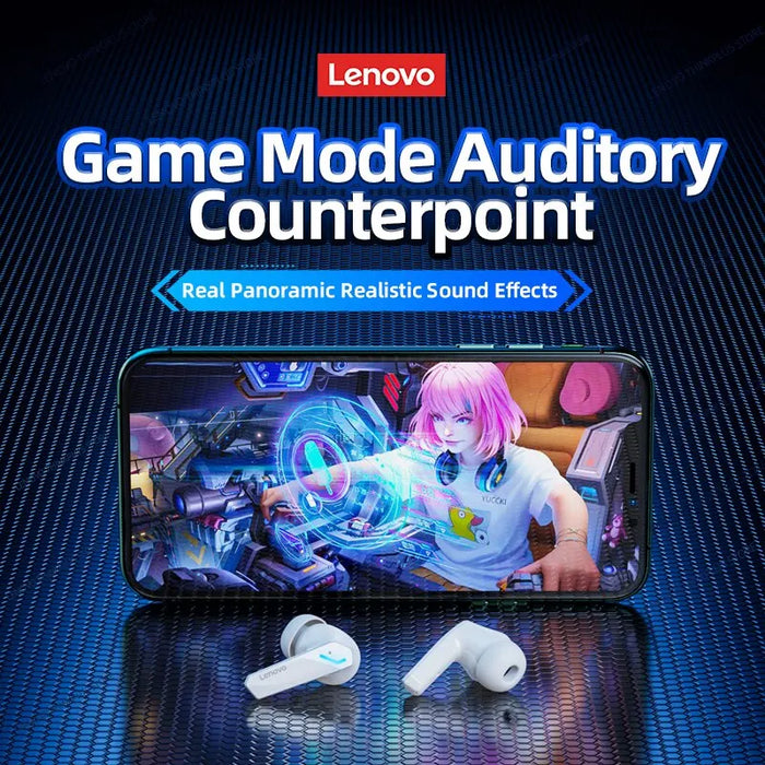 Auricolari Lenovo GM2 Pro Bluetooth 5.3 cuffie sportive Wireless In-Ear Gaming cuffie musicali Dual Mode a bassa latenza novità