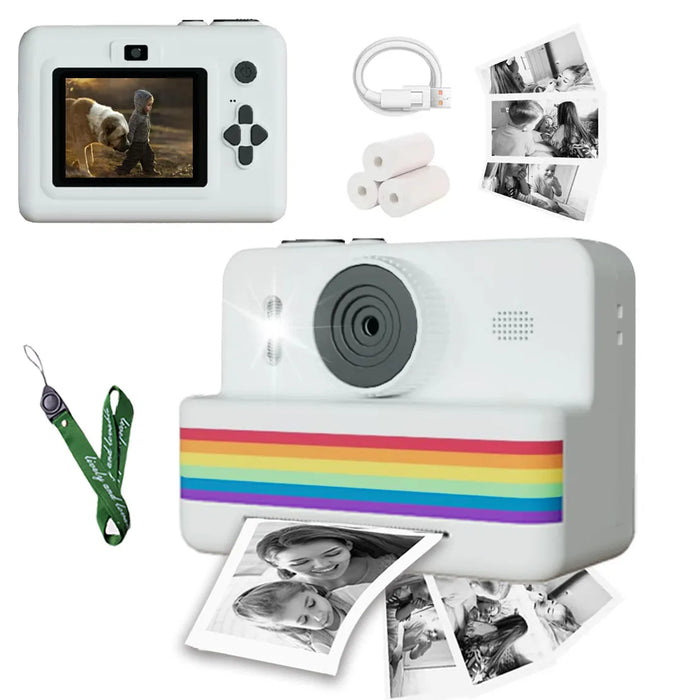 Fotocamera digitale per bambini per la fotografia Mini stampante portatile termica stampa istantanea foto fotocamera per bambini 2.8 pollici HD Video Toy Gifts