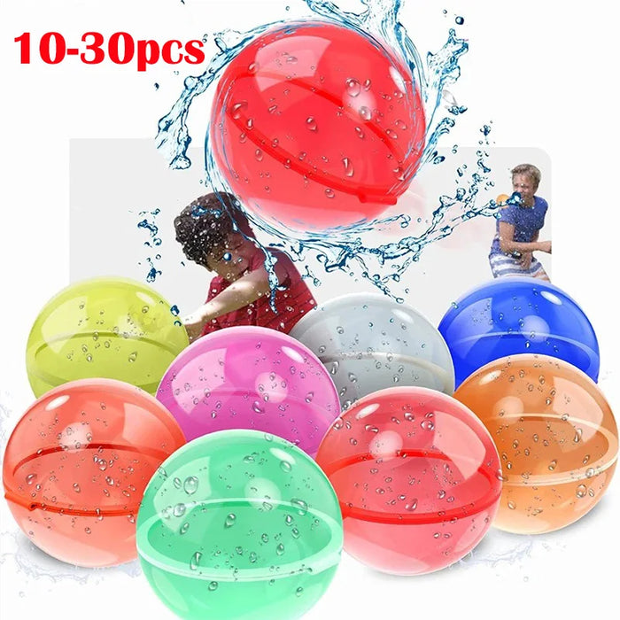 10-30Pcs palloncini d'acqua riutilizzabili per bambini adulti attività all'aperto, piscina per bambini giocattoli da bagno da spiaggia bomba d'acqua per giochi estivi