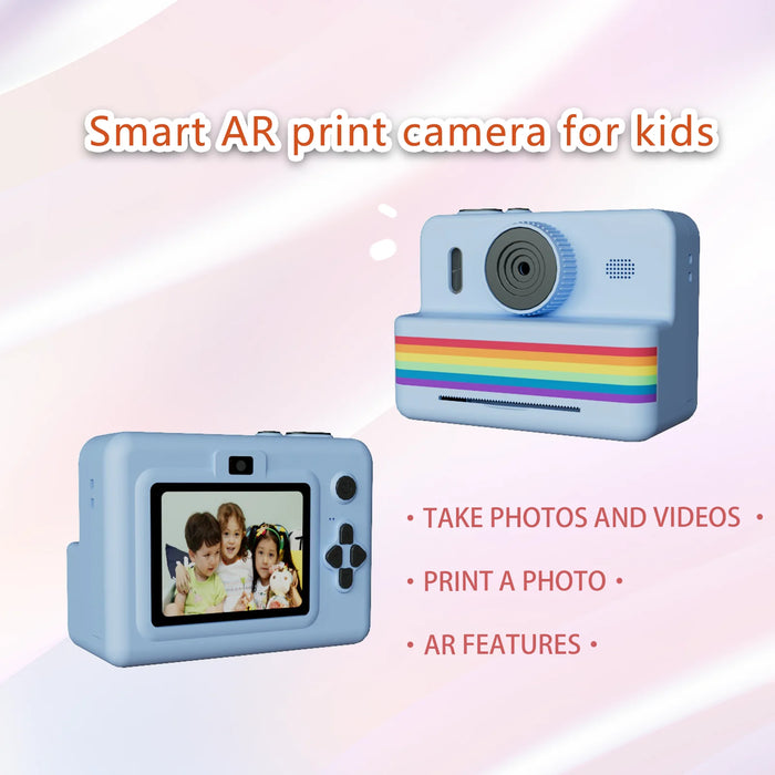 Fotocamera digitale per bambini per la fotografia Mini stampante portatile termica stampa istantanea foto fotocamera per bambini 2.8 pollici HD Video Toy Gifts