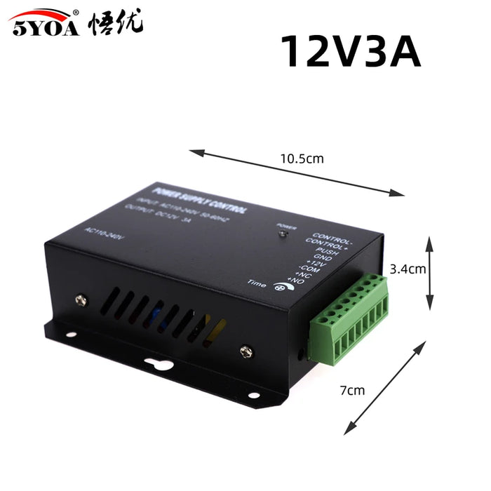 Di Controllo di accesso di Alimentazione Fornitore Trasformatore DC 12V 3A Porta Interruttore del sistema di AC 110 ~ 240V tempo di Ritardo max 15s di Controllo di Alta Qualità