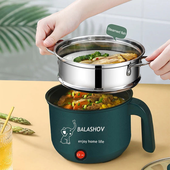 1.8L elettrico Multicooker antiaderente singolo/doppio strato pentole casa dormitorio macchina da cucina multifunzione