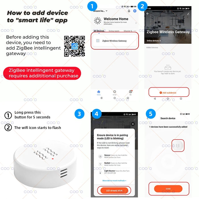 Tuya ZigBee sensore di inclinazione a vibrazione intelligente monitoraggio in tempo reale allarme di rilevamento della finestra della porta sistema di protezione della sicurezza domestica intelligente