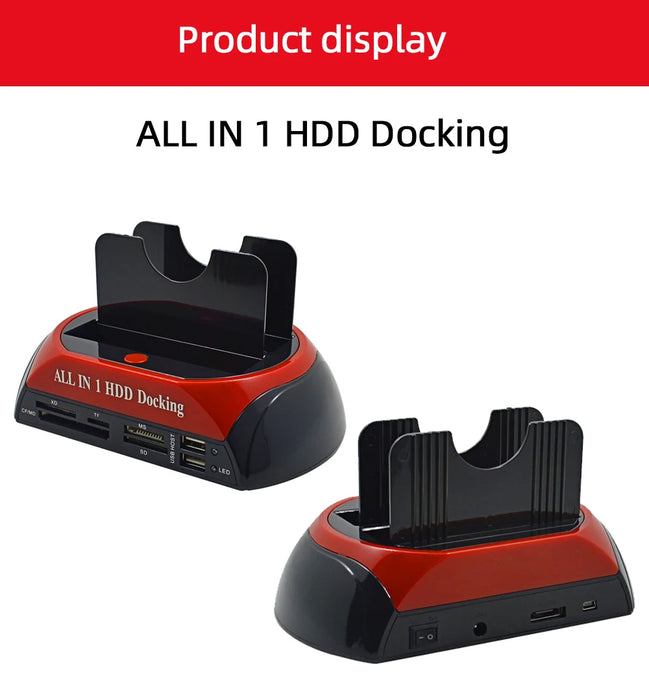 TISHRIC IDE SATA Dual All In 1 Hd/HDD Dock/Docking Station Hard Disk/Drive Hdd 2.5 3.5 Reader custodia esterna Usb EU Box