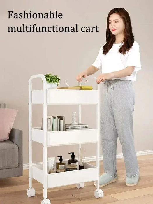 Carrello portaoggetti Mobile carrello organizzatore cucina domestica carrello multifunzionale con ruote accessori per la casa scaffale multipiano