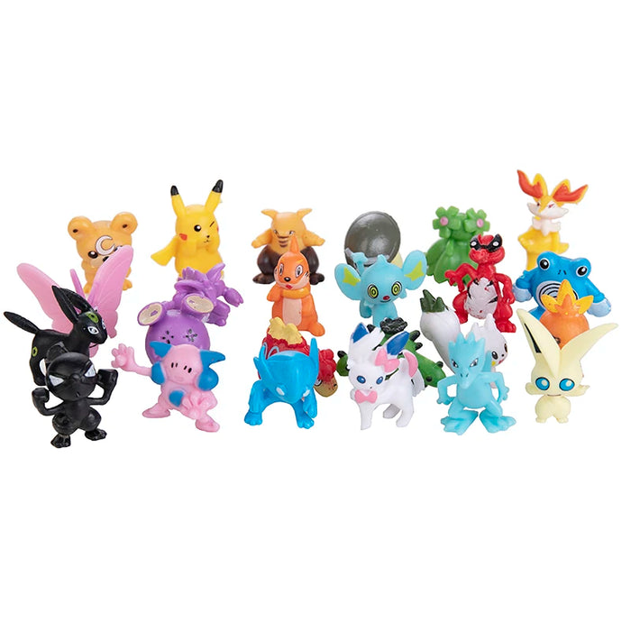 24-144 pz Pokemon figura modello Pikachu bambole Anime 2-3CM decorazione ornamentale non ripetere Mini modello giocattolo regalo di natale per bambini