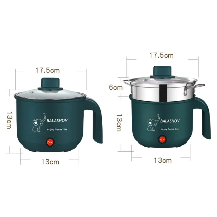 1.8L elettrico Multicooker antiaderente singolo/doppio strato pentole casa dormitorio macchina da cucina multifunzione