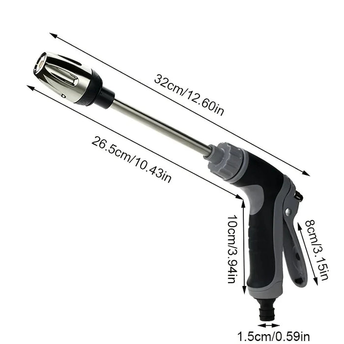 Pistola ad acqua per autolavaggio ad alta pressione strumenti per autolavaggio per uso domestico asta di prolunga in metallo rivestimento in gomma irrigazione da giardino a mano