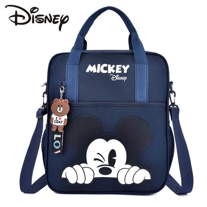 Borse per il tutoraggio degli studenti Disney zaino multifunzionale per la scuola di topolino del fumetto borsa a mano borsa per documenti Bookbag Square Schoolbag