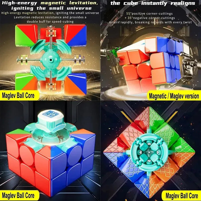 MoYu RS3M V5 3 x3 Magnetic Magic Speed Cube giocattoli Fidget professionali RS3 M 2023 V5 Cubo Magico Puzzle