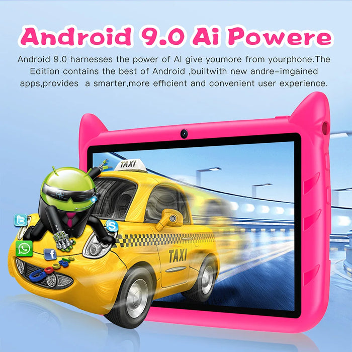 Nuova versione globale da 7 pollici 5G WiFi Tablet per bambini Quad Core Android Learning Education Tablet PC 4GB RAM 64GB ROM regali per bambini