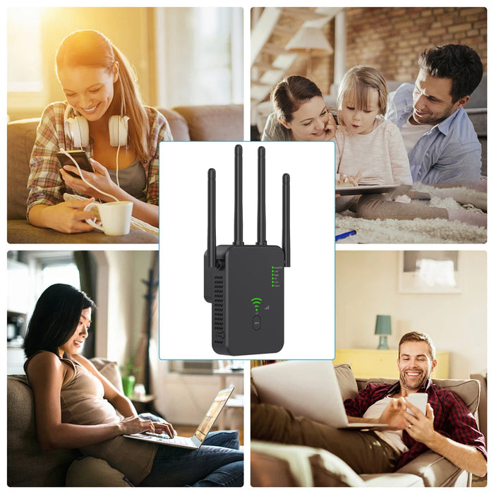 1200Mbps Wireless WiFi Repeater Wifi Signal Booster Dual-Band 2.4G 5G WiFi Extender 802.11ac Gigabit WiFi amplificatore WPS Router