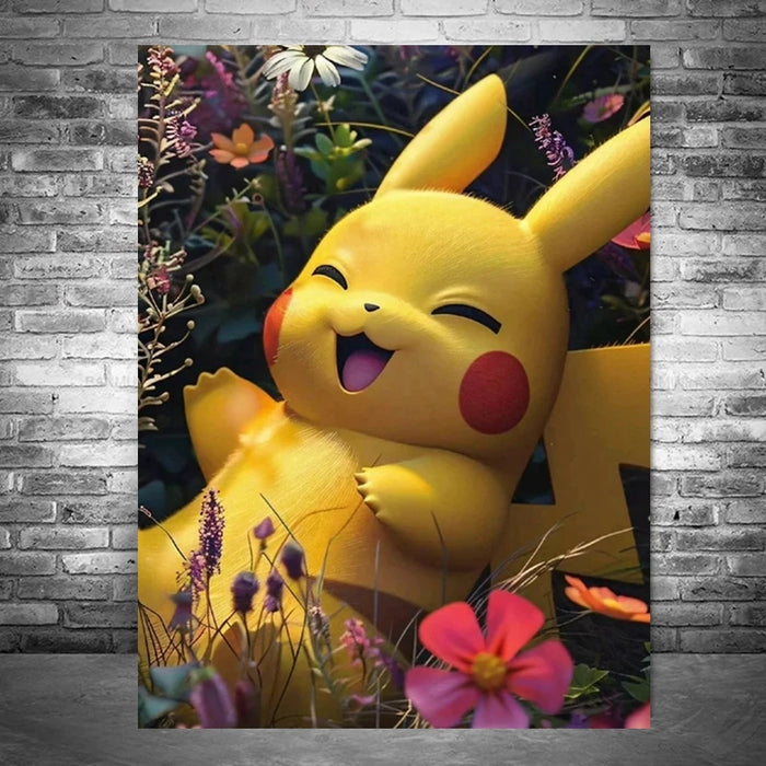 Simpatico gioco Pokemon Pikachu pittura artistica con diamanti simpatico ratto animale domestico trapani completi mosaico punto croce fai da te artigianato decorazioni per la casa regalo