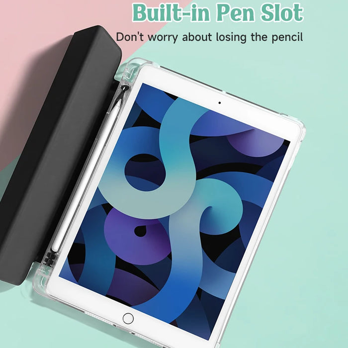 Custodia Panda per iPad 9th/ 8th/ 7th Generation custodia da 10.2 pollici, per Cover Pro12.9, con portamatite, Cover Auto Wake/Sleep