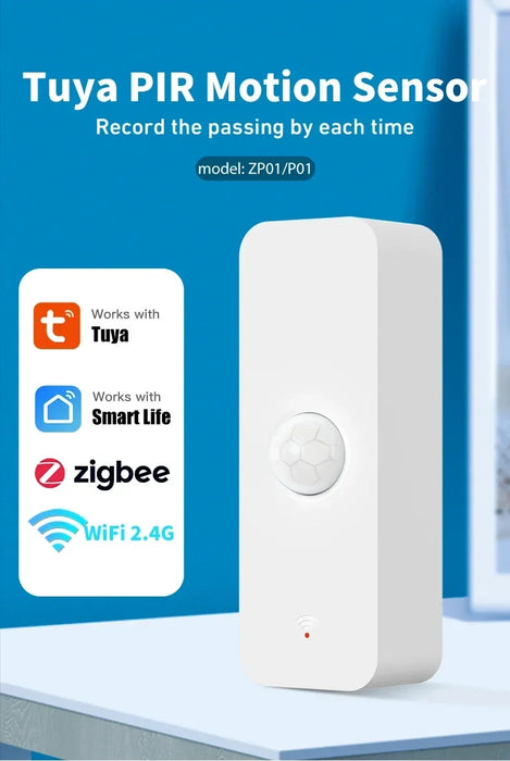 Tuya WiFi Zigbee PIR sensore di movimento Smart Home rilevatore a infrarossi per il corpo umano sicurezza Smart Life funziona con Alexa Google Home