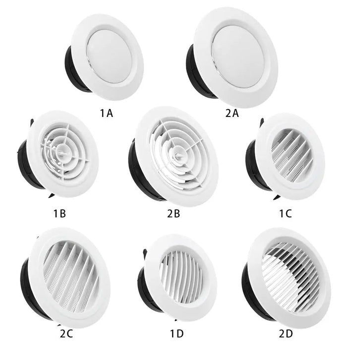 Condotto ventilazione griglia griglia ventilazione circolazione aria prese d'aria copertura condotto rotondo coperchio di ventilazione valvola di estrazione della presa d'aria