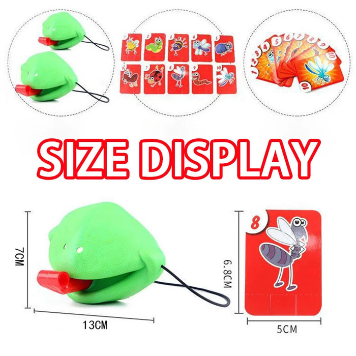 Frog Lizard Mask Wagging Tongue Lick Cards giochi da tavolo per bambini Family Party Toys Antistress Funny Desktop Puzzle Game Toys