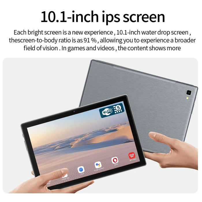 Nuova versione globale Tablet Pc da 10.1 pollici Octa Core 8GB + 128GB ROM Google Play Dual SIM Dual WiFi 4G LTE Tablet di rete Android 12