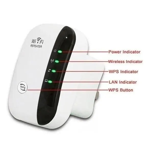 Ripetitore Wifi amplificatore di segnale Wireless potenziatore di rete esteso Router domestico ue usa 300m attraverso la camera da letto a parete ricevi in movimento