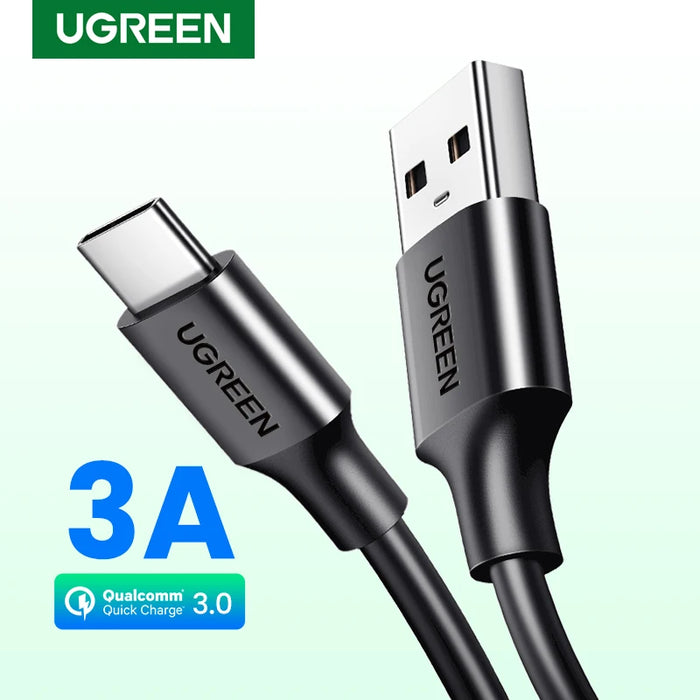 Cavo USB C UGREEN cavo di tipo C 3A cavo USB di ricarica rapida per iPhone 15 Samsung S23 Xiaomi 11 Pro cavo di ricarica dati USB C USB