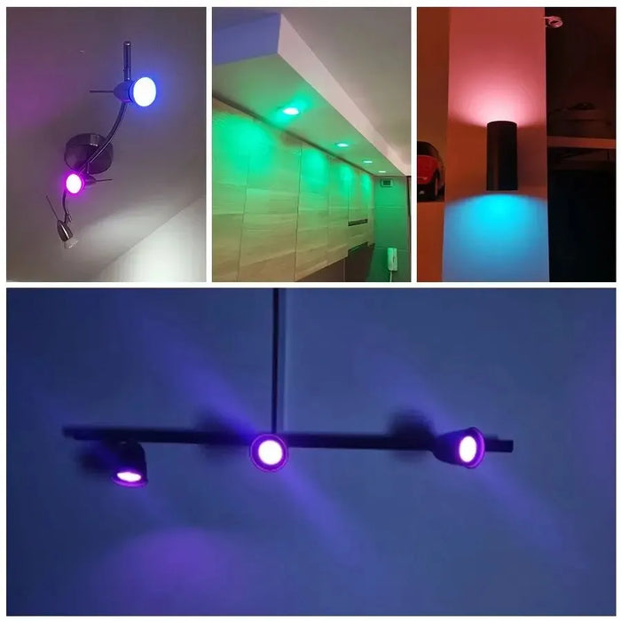 GU10 Bluetooth Smart LED lampadina Tuya lampadine dimmerabili faretto lampadina 220V 9W E27 RGB + CW LED cambia colore lampada per la casa