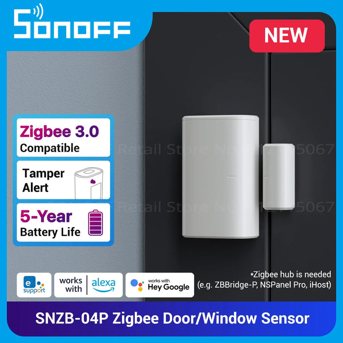 SONOFF SNZB-04P Zigbee sensore porta/finestra Tamper Alert Smart Scene telecomando Smart Home ZHA funziona con Alexa Google Home