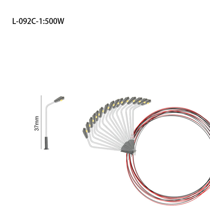 50 pz 1:75-1:500 scala Diorama lampada architettonica in metallo modello 3V LED giocattoli luce in miniatura treno ferroviario Layout Kit per scena