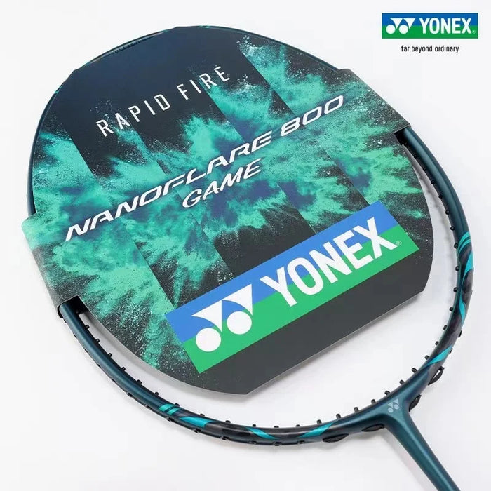 Racchetta da Badminton originale Yonex NF800 Pro Set di racchette da Badminton professionale verde scuro libbre personalizzabili interamente in carbonio con spago