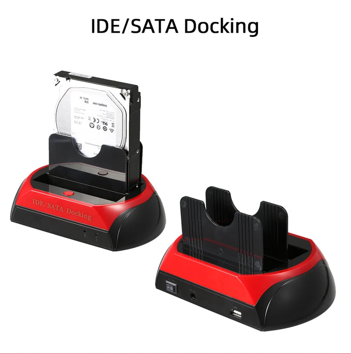 TISHRIC IDE SATA Dual All In 1 Hd/HDD Dock/Docking Station Hard Disk/Drive Hdd 2.5 3.5 Reader custodia esterna Usb EU Box