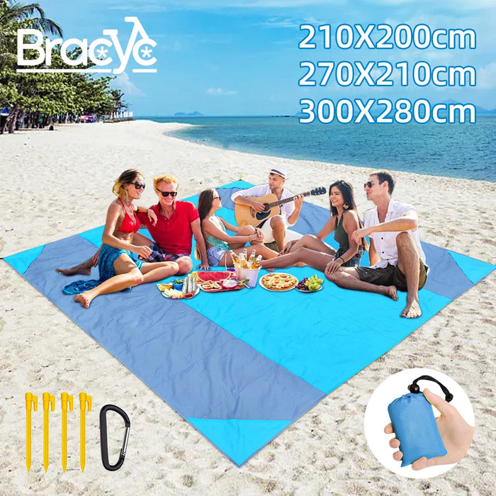 Tappetino da spiaggia impermeabile tappetino da campeggio Extra Large per esterni coperta pieghevole materasso tascabile senza sabbia tappetino da Picnic leggero portatile