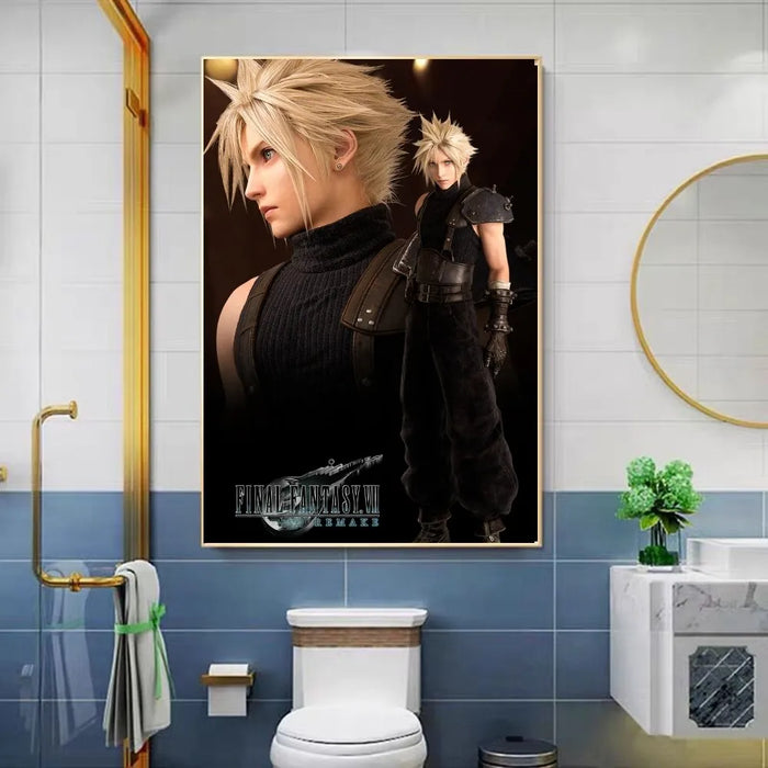 Videogiochi popolari FINAL FANTASY Poster Sticky HD Quality Wall Art Poster retrò per la casa Kawaii Room Decor