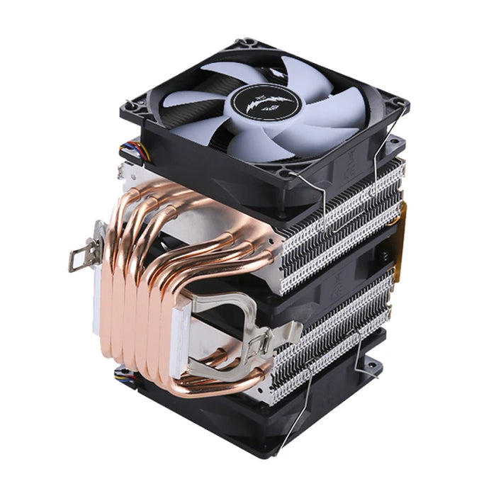 6 Heat Pipe Twin Towers processore CPU raffreddamento ventola PWM adatta per l'installazione della scelta preferita del giocatore di gioco LGA2011 x79 x99 E5