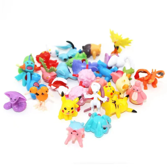 144-24 pz Pokemon Action Figure 2-3CM non ripetere Mini Figure modello giocattolo Pikachu Anime bambini raccolgono bambole regali di compleanno