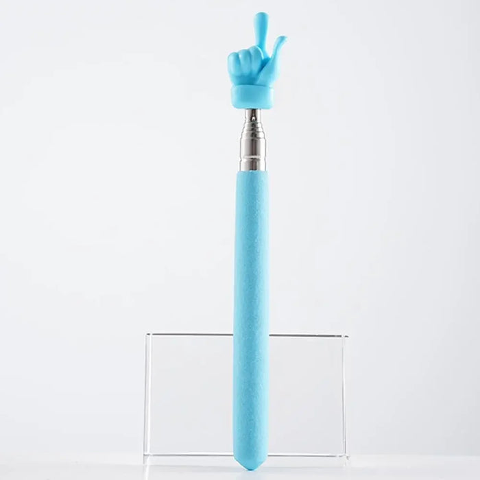 Puntatore retrattile per insegnanti Finger Design acciaio inossidabile telescopico insegnamento scolastico puntatore Stick forniture per insegnanti per l'aula