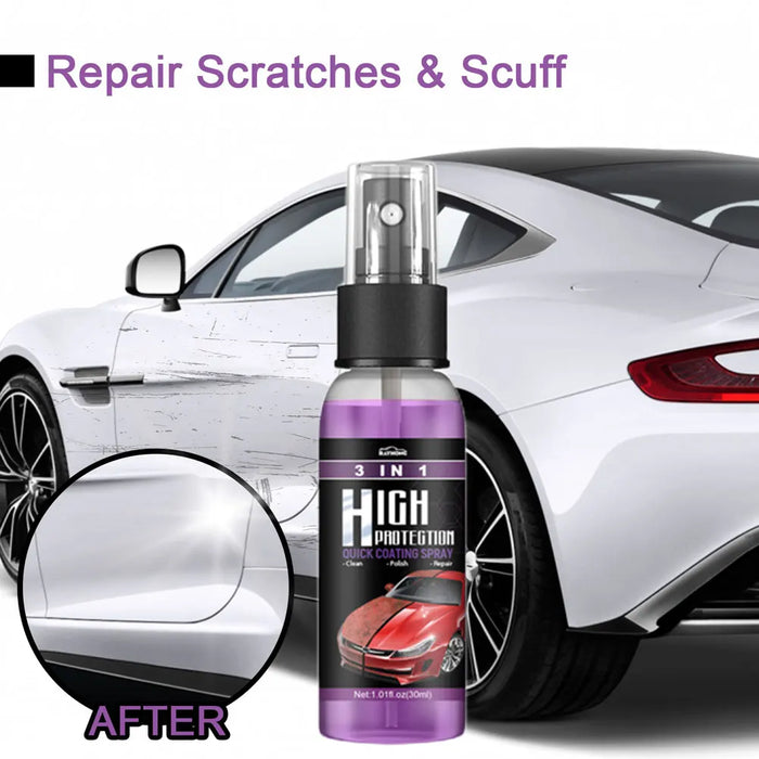 3 in 1 rivestimento ceramico rapido ad alta protezione Nano Spray rivestimento per auto Spray per lucidatura a cera plastica Refresh riparazione rapida e Fine dei graffi