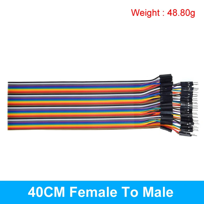 TZT Dupont Linea 10CM 20CM 30CM 40Pin Maschio a Maschio + Maschio a Femmina e Femmina a Femmina Jumper Wire Dupont Cavo per Arduino