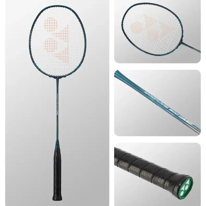 Racchetta da Badminton originale Yonex NF800 Pro Set di racchette da Badminton professionale verde scuro libbre personalizzabili interamente in carbonio con spago