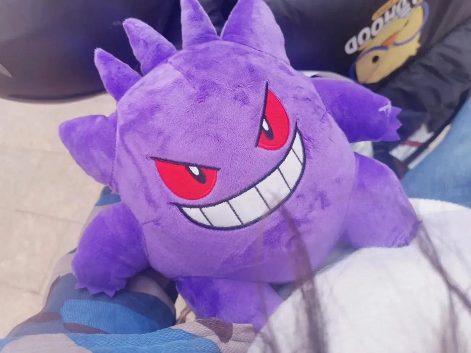 POKEMON originale Gengar peluche bambola giocattolo Pikachu 25cm genuino peluche morbido Kawaii simpatico cartone animato figura giocattoli regalo per bambini