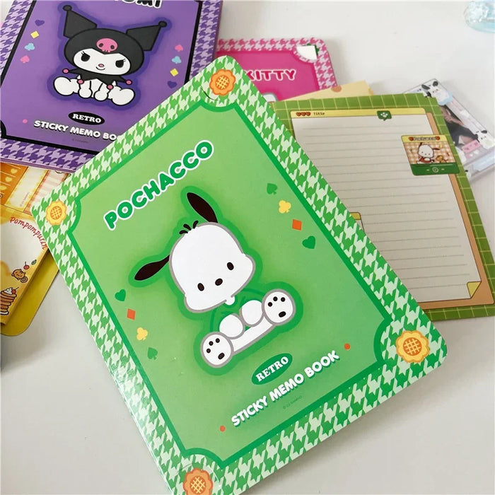 Kawaii Cartoon Hello Kitty Paste Sticky Note Mymelody Cinnamoroll Cute Kuromi Notebook studente scuola cancelleria per ufficio