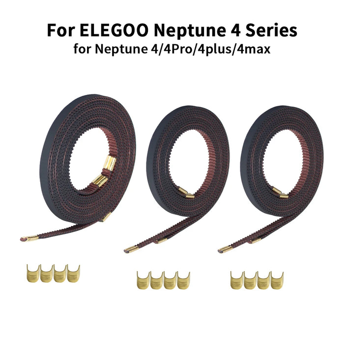 Per Neptune 4/Pro/Plus/Max X + Y Axis cinghia dentata aperta in gomma larghezza 6mm cinghie in fibra aramidica di gomma per stampante 3D ELEGOO