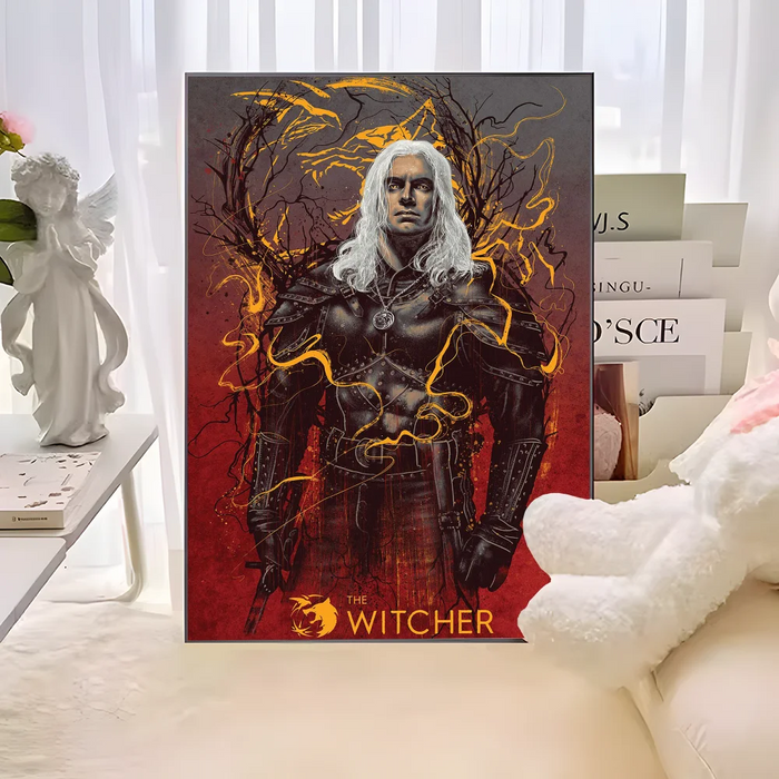 T-The W-witcher 3 Game poster Vintage Sticky Whitepaper Prints poster opere d'arte poster adesivi murali