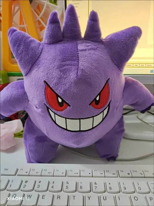 POKEMON originale Gengar peluche bambola giocattolo Pikachu 25cm genuino peluche morbido Kawaii simpatico cartone animato figura giocattoli regalo per bambini